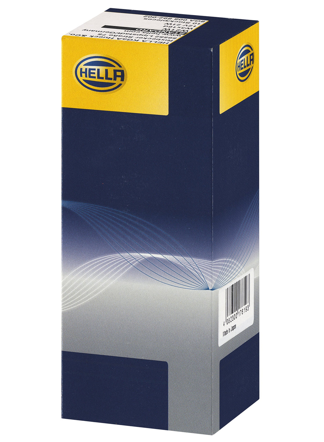 HELLA 8GA 008 892-002 Glühlampe - W21W - Standard - 12V - 21W - Sockelausführung: W3x16d - Schachtel