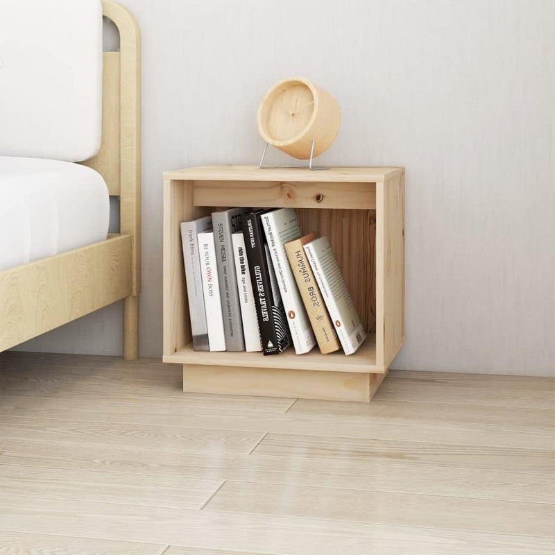 FIRBNUS Bedside Table Nachtkonsole Beistelltisch mit Stauraum Night Stand Nachttisch 40x30x40 cm Mas