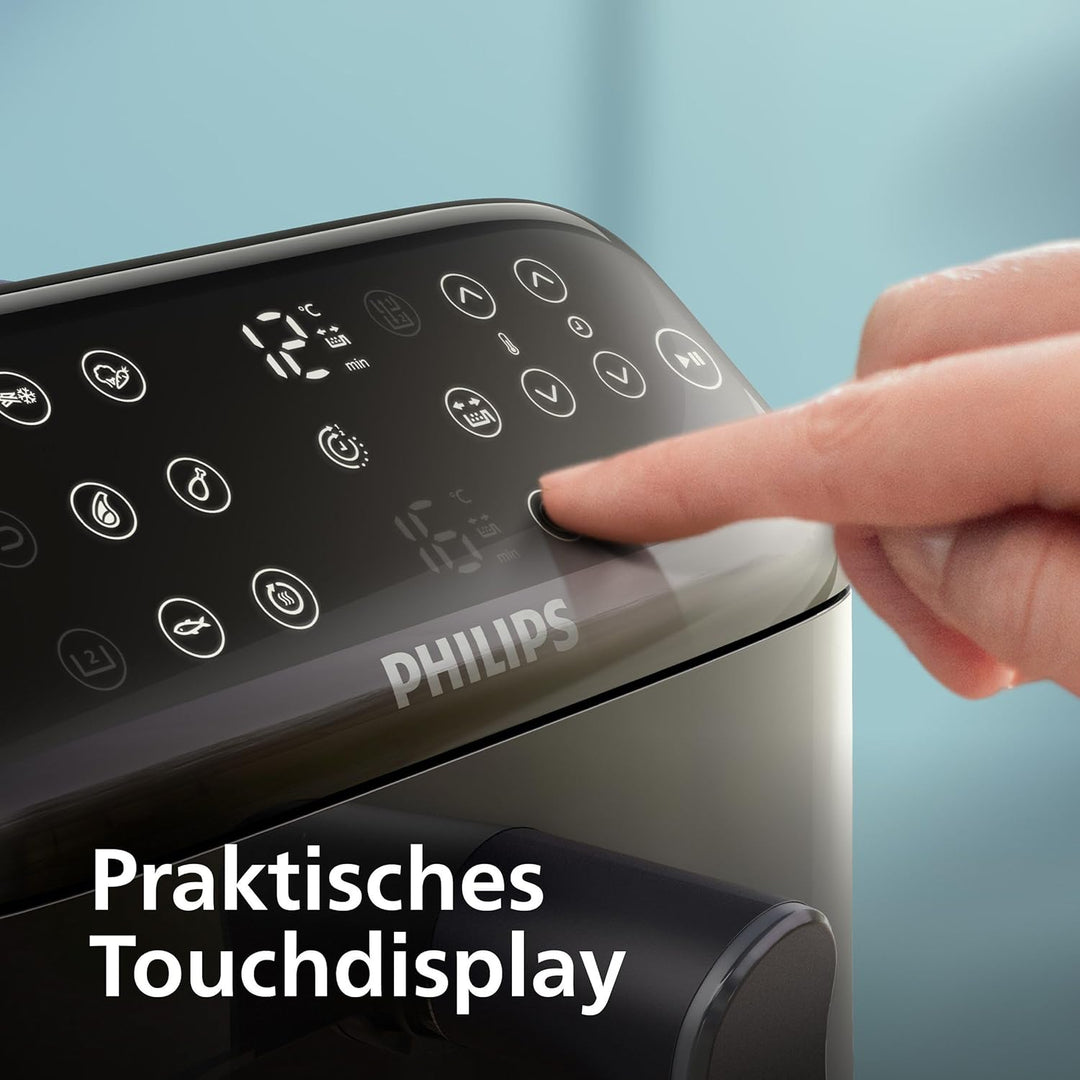Philips Airfryer 4000 Series Stacked Dual Basket, Gestapelte Heissluftfritteuse mit 2 Körben, 10L, R