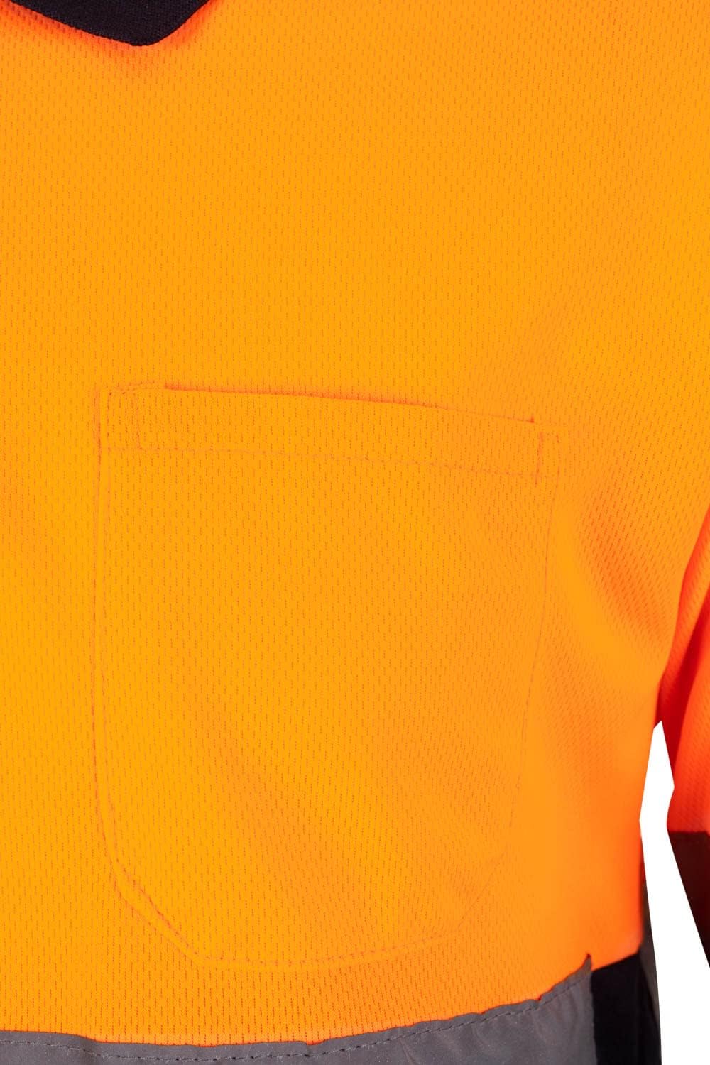 Velilla 175 - Signalshirt, langärmelig (Grösse XXL) Farbe marineblau und orange fluoreszierend XL Ma