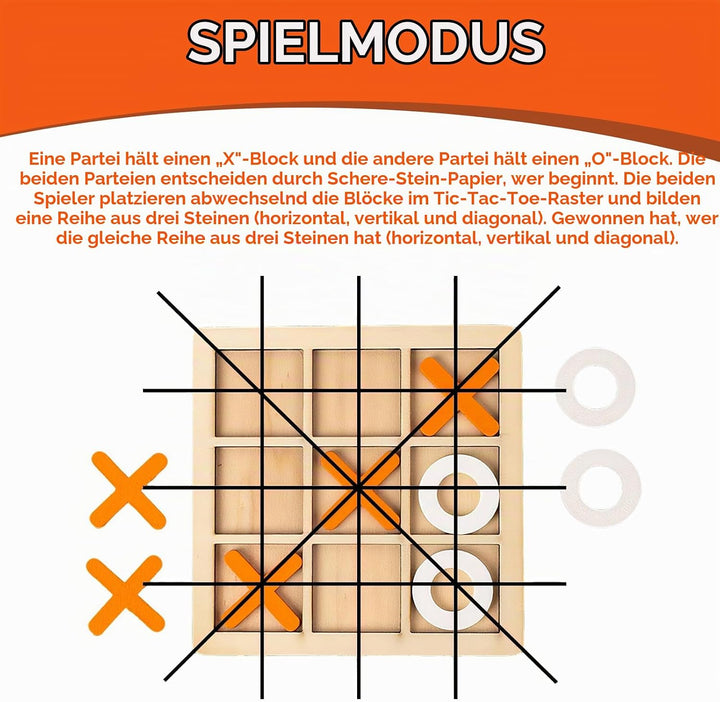 Kindergeburtstags Gadget, 20 Stück Mini-Tic-Tac-Toe-Brett aus Holz für Kinder Spieltisch aus Holz Xo