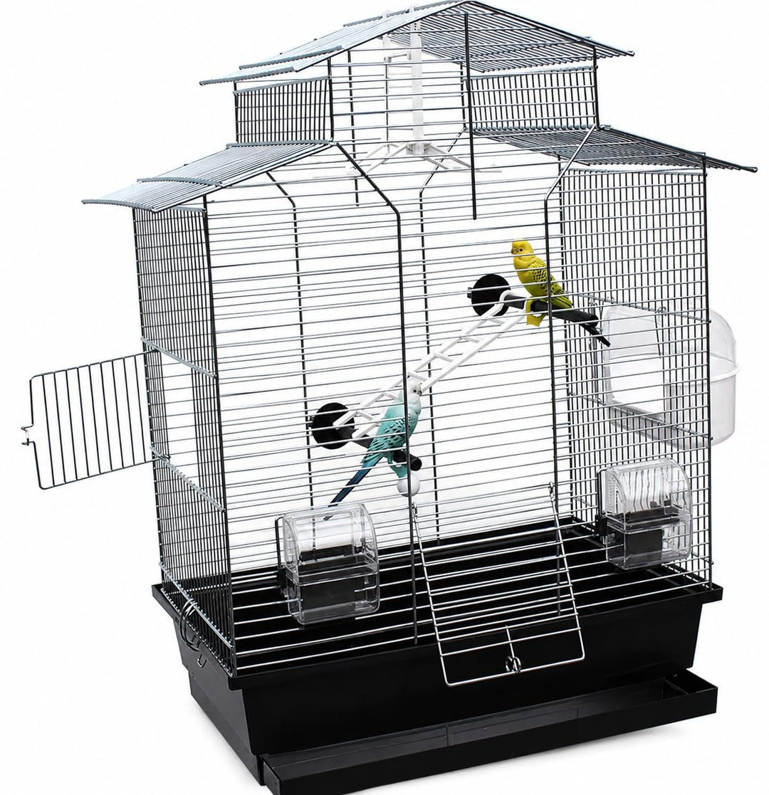 Vogelkäfig,Wellensittichkäfig,Exotenkäfig,60 cm Vogelkäfig Vogelbauer Wellensittich Kanarien Voliere