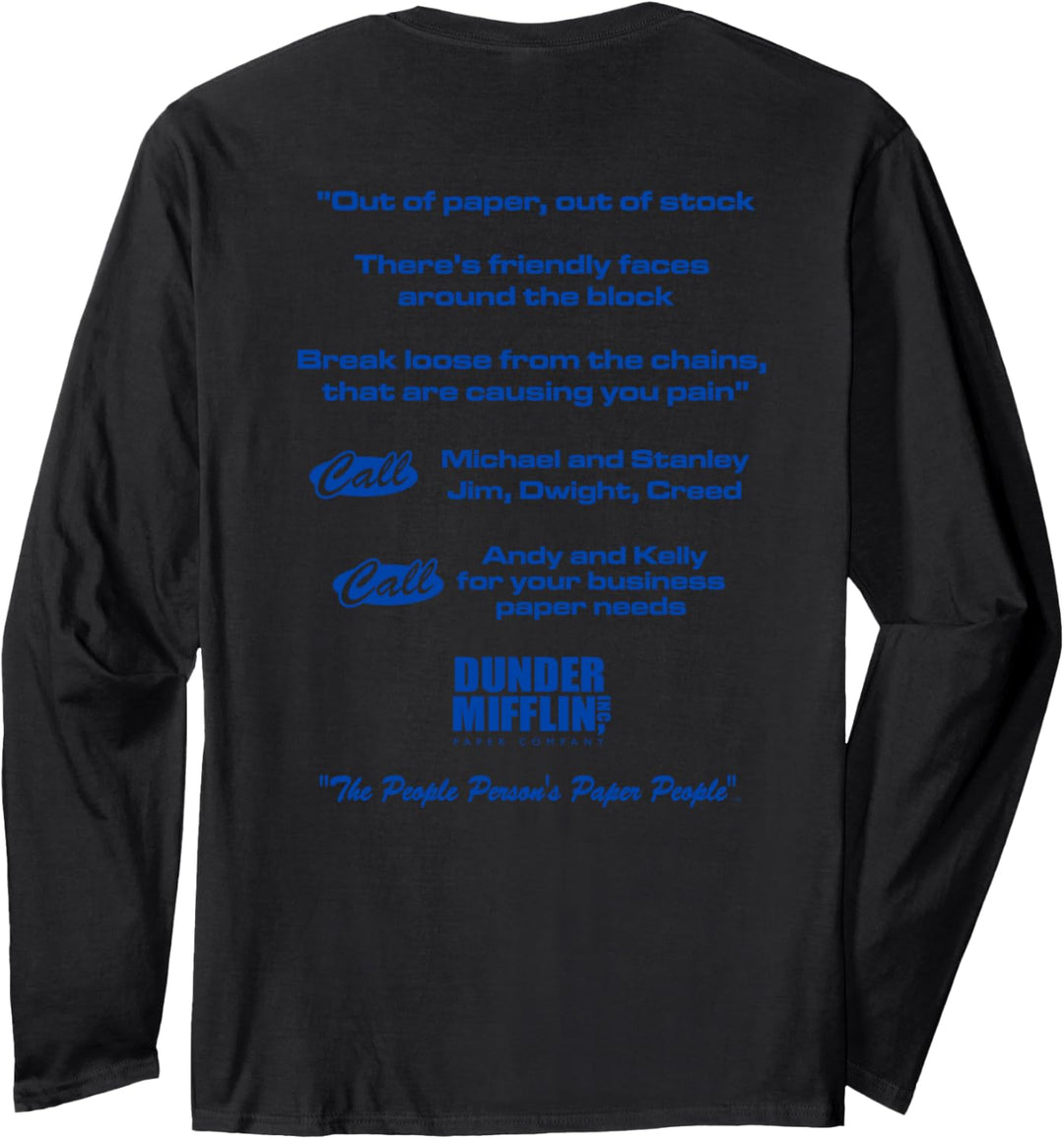The Office People es Persons Papierpersonen Langarmshirt