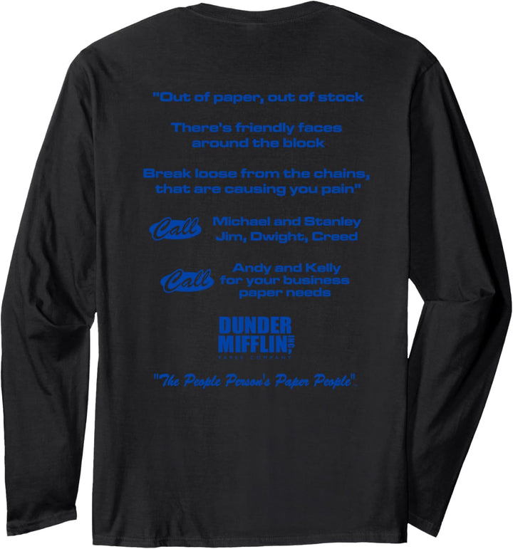 The Office People es Persons Papierpersonen Langarmshirt