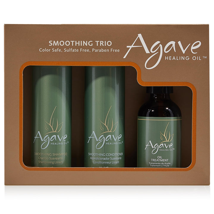 Agave Healing Oil Agave Professionelles Haarpflegeset - Shampoo + Conditioner + Öl Kit