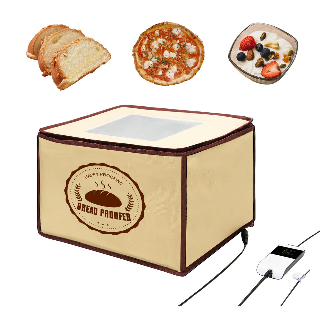 Brot Gärbox Sauerteig, Gärbox mit heizung für Brotteig Teiggärbox mit thermostat für Hobbybäcker, Fa