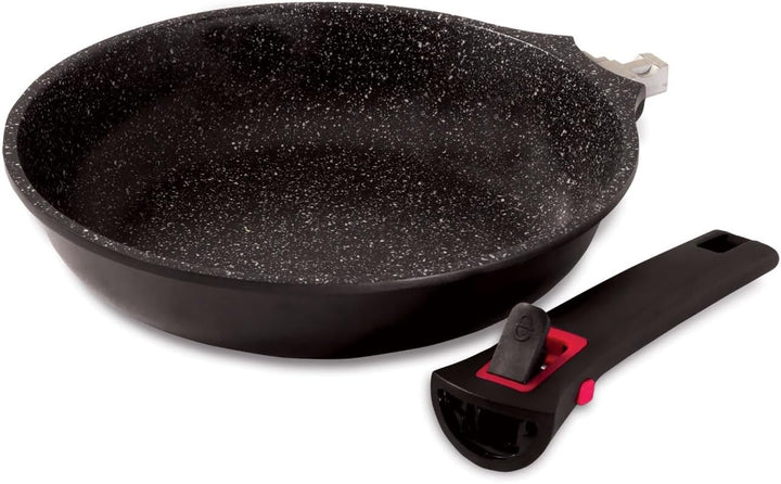 Baumalu 383600 Bratpfanne, 20 cm, Granit Pro, geschmiedetes Aluminium, Schwarz