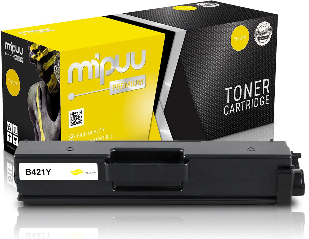 Mipuu Toner kompatibel zu Brother TN-421Y TN-423Y Gelb für HL-L8260cdw HL-L8360cdw MFC-L8690cdw MFC-