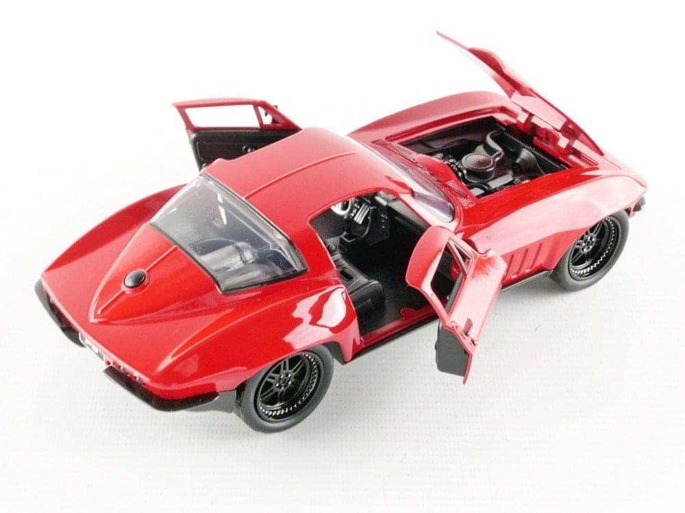 Chevrolet Corvette, rot, Fast & Furious 8 Lettys, 0, Modellauto, Fertigmodell, Jada 1:24