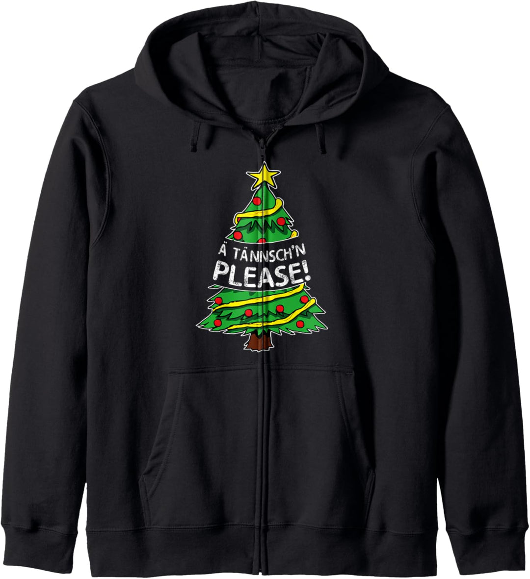 Weihnachtsbaum Tannenbaum Outfit Achtung Ä Tännschn Please Kapuzenjacke