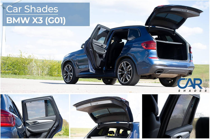 Satz Car Shades kompatibel mit BMW X3 (G01) 2017- (8-teilig)