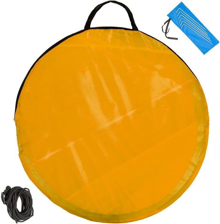 tectake® Strandmuschel Pop Up Zelt 2 Personen, Wurfzelt 220x120x100cm, Strandmuschel UV Schutz, Wind