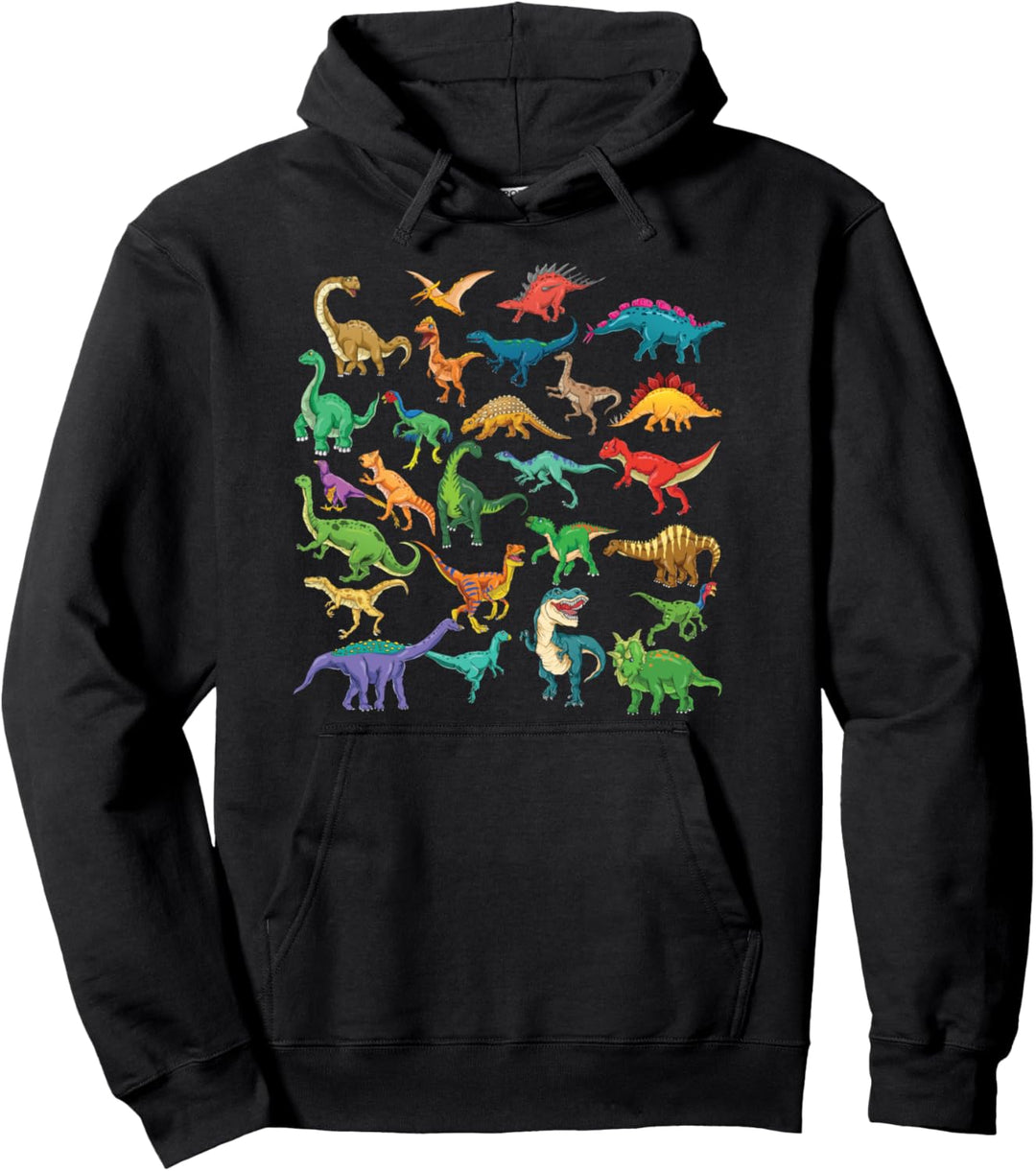 Dinosaurier-Arten Grafiken Dino T-Rex Jungen Dinosaurier Pullover Hoodie