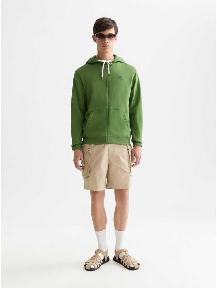 Scotch & Soda Herren Essential Badge Logo Hooded Sweatshirt Hooded Sweatshirt S Garden Green 300, S