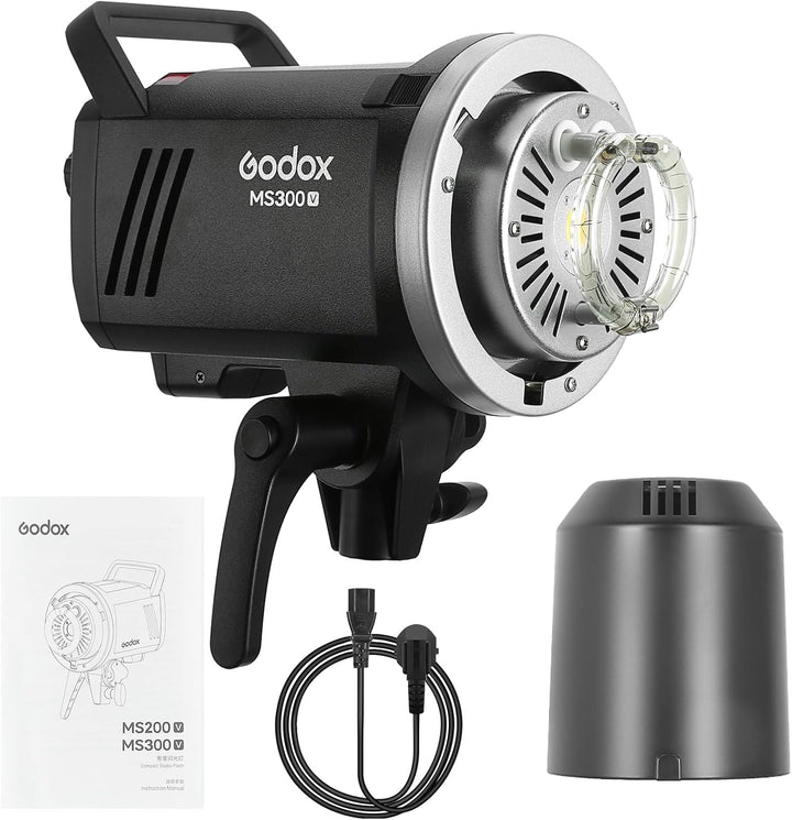 Godox MS300-V GN58 300W Studioblitz, COD LED Modellierlampe, 2.4G Wireless X System 5600K Monolight