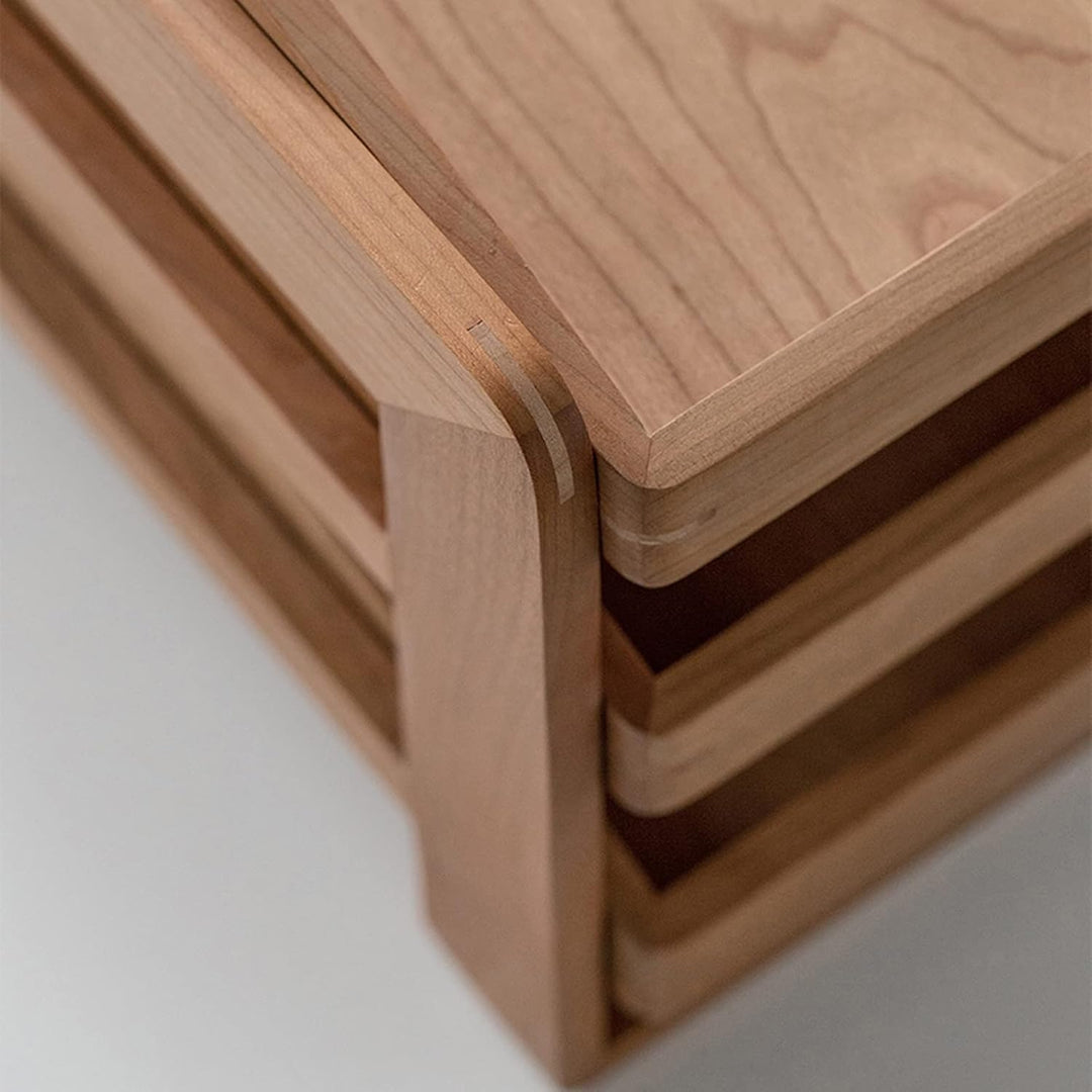 Vorratsbehälter Schwarzes Walnuss-Tisch-Tabletop-Regal Home Office-Desktop A4-Datei Aufbewahrungsbox