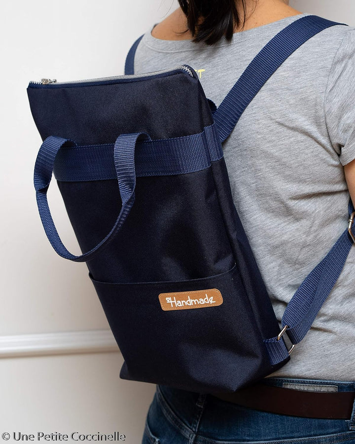 DIY Nähset/Nähpaket Rucksack/Shopper 37cm x 30cm dunkelblau