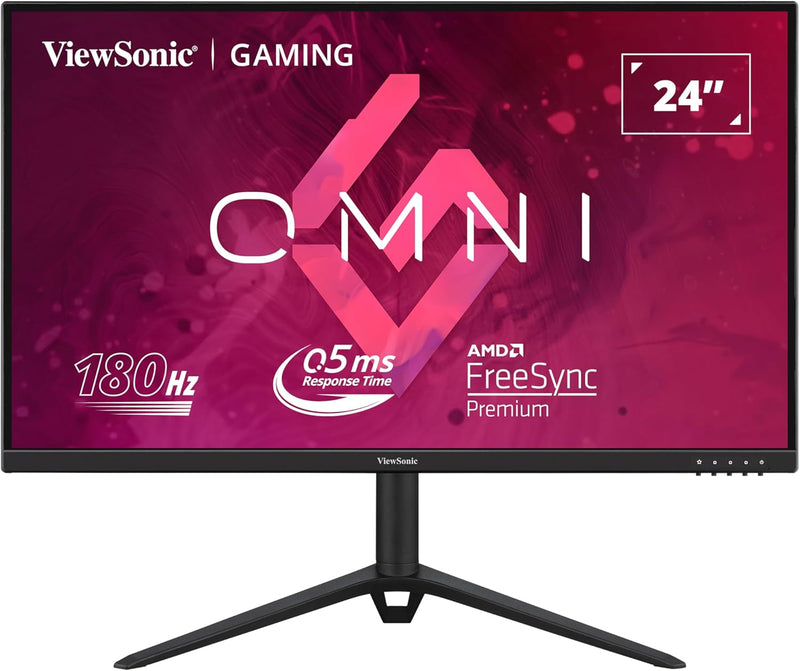 ViewSonic VX2428J 60,5 cm (24 Zoll) Gaming Monitor (Full-HD, IPS, 165 Hz, 1 ms, FreeSync Premium, HD