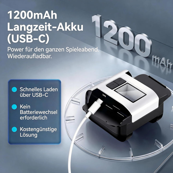 Kartenmischmaschine 2 Decks Elektrisch, Automatischer Kartenmischer Wiederaufladbar (1200mAh USB-C),