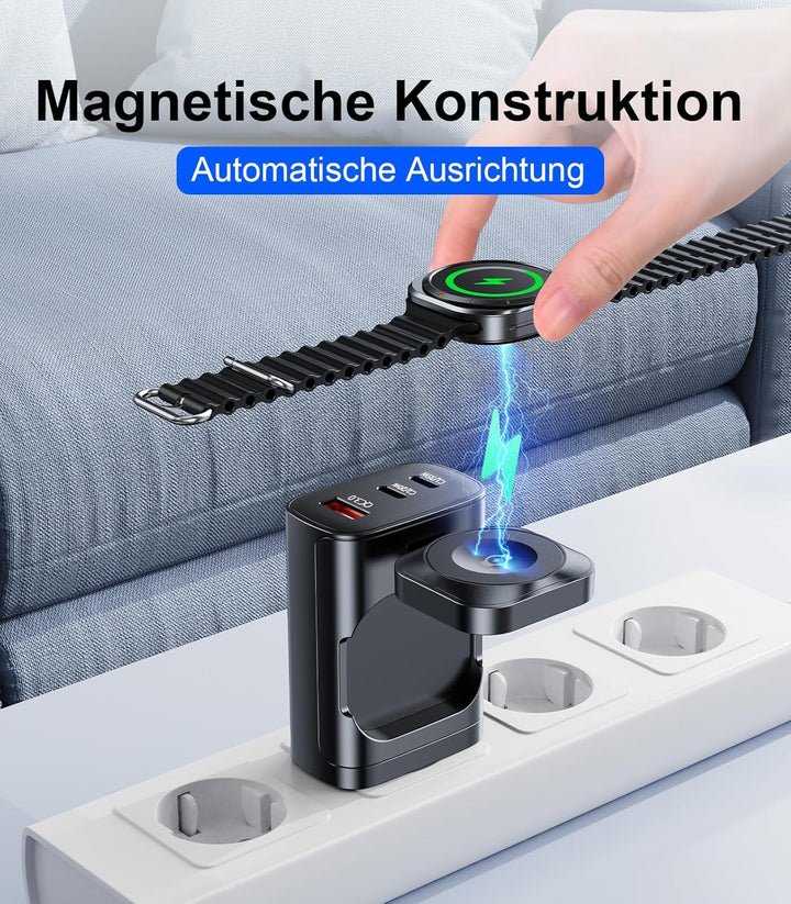 4 in 1 für Samsung Watch Ladegerät,40W USB C Ladegerät PD Schnellladegerät für Samsung Galaxy Watch