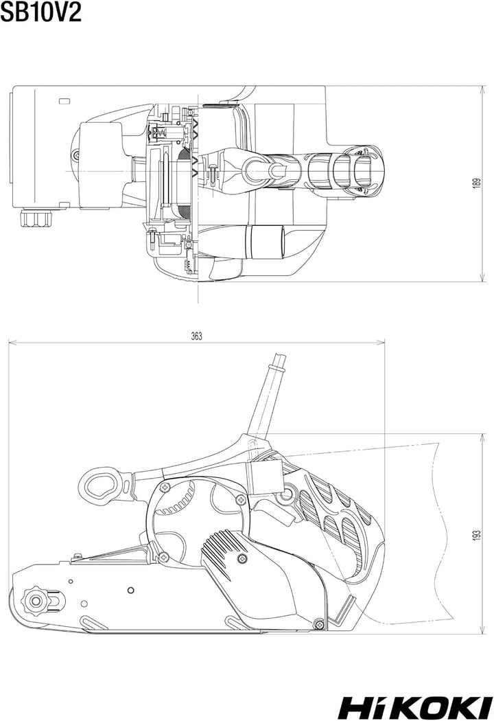 HIKOKI Bandschleifer, SB10V2 Bandgrösse: 100 x 610