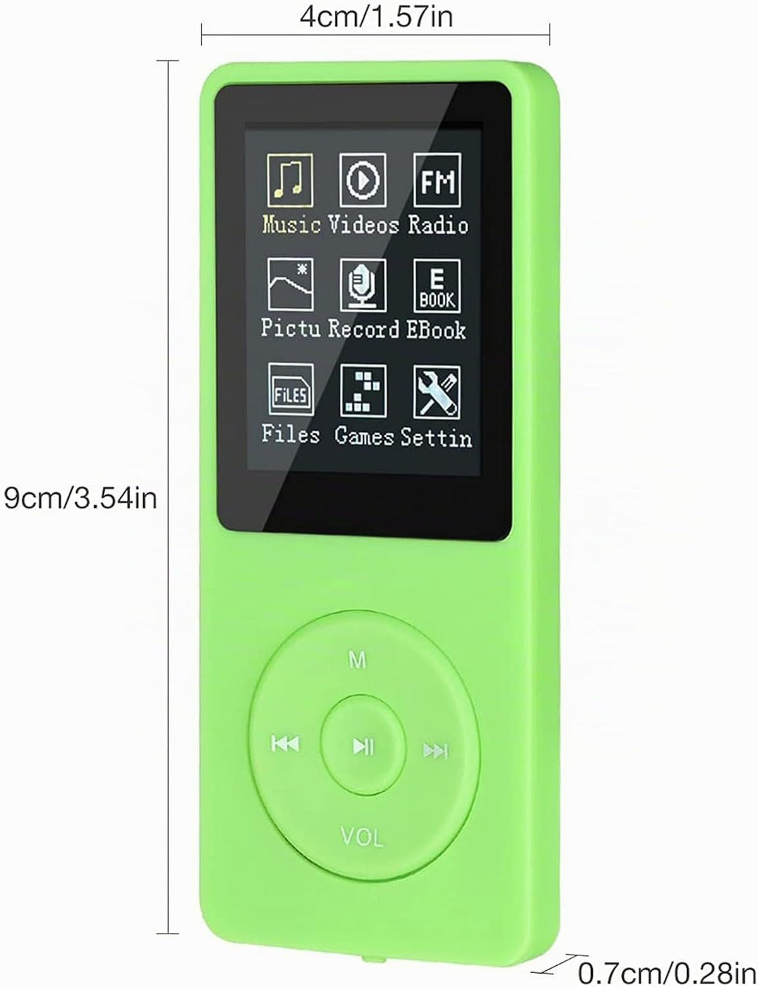 MP3-Player, MP3/MP4 digitaler Musik-Player, Lychee Upgrade, 8 GB, tragbarer HiFi-Sound, Musik-Player