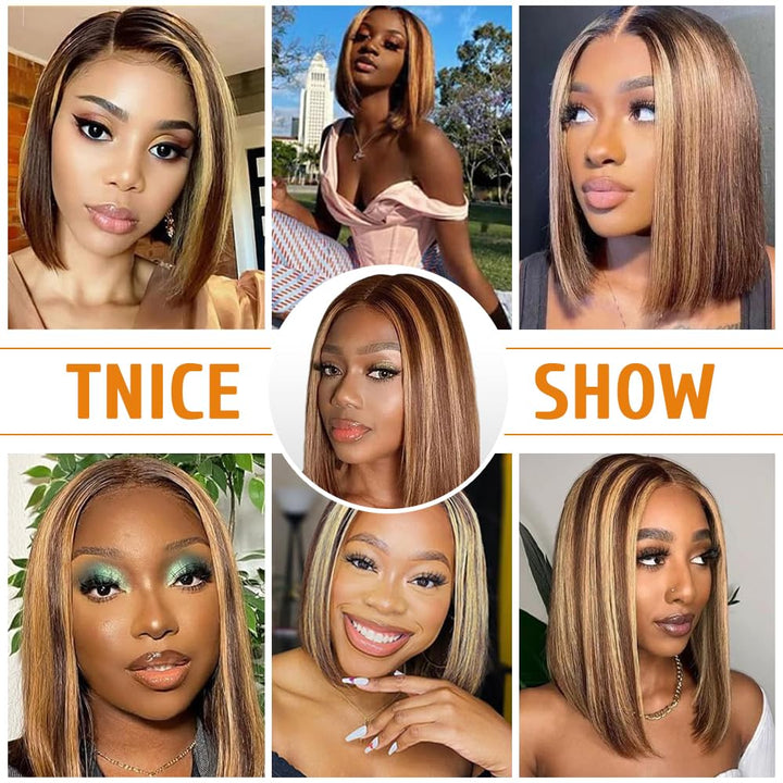 Bob Wig Human Hair Lace Front Human Hair Wigs 13x4 Lace Front Wigs Brazilian Straight Bob Wig Human