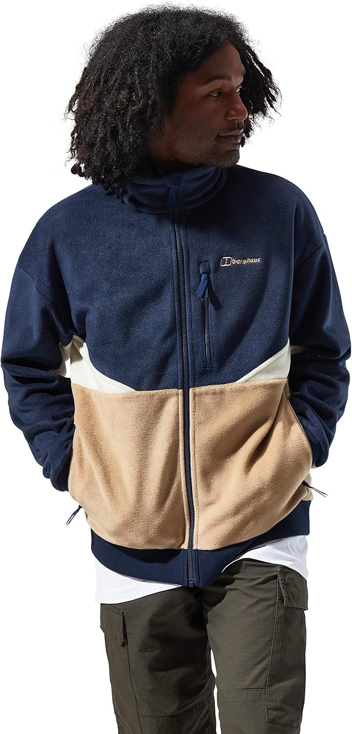 Berghaus Herren Retrorise Fleece Jacke, Zusätzliche Wärme, Extra Bequem Fleece Jacket (1er Pack) XL