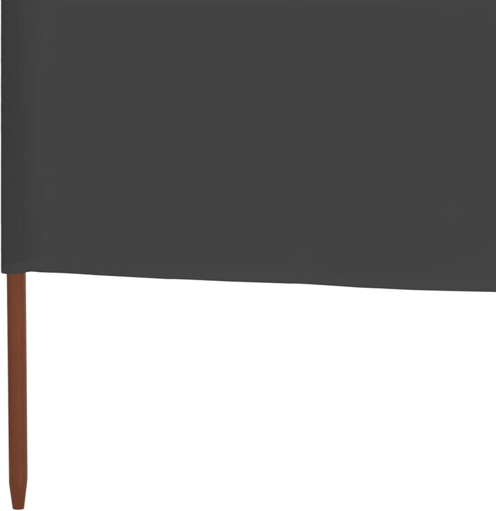 Windabweiser 800x80cm Grau - Faltbarer Vliesstoff & Holzpfahl Windschutz für grosse Flächen Model445