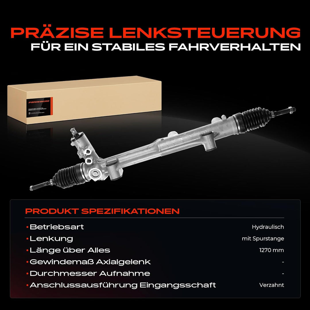 Frankberg Lenkgetriebe Servolenkgetriebe Hydraulisch für Linkslenker Kompatibel mit M-Klasse W163 ML