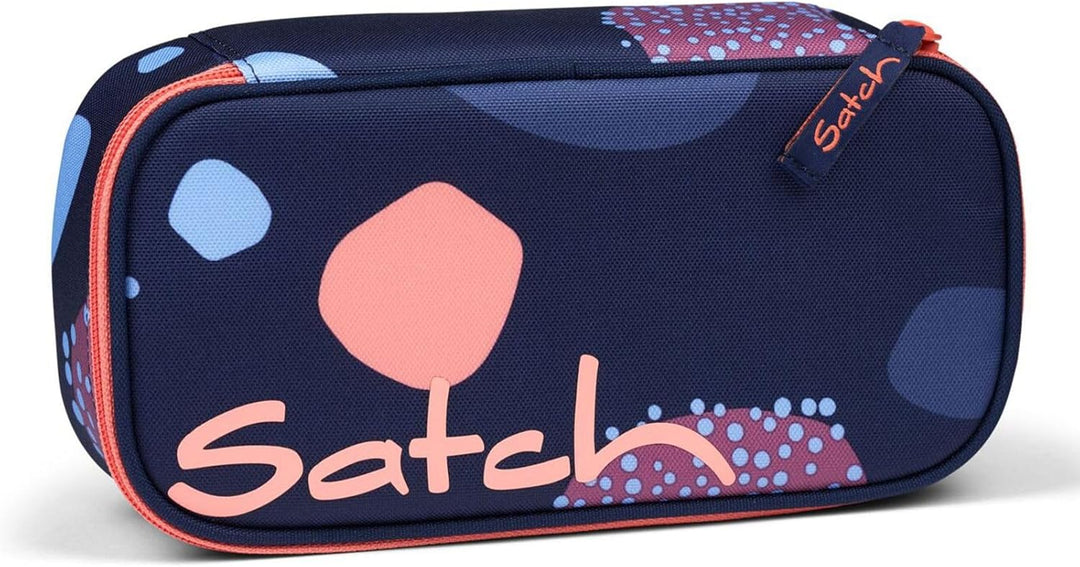 Satch Schlamperbox extra gross inkl. Trennfach Reissverschlussfach Stiftehalter Geodreieck Sichtfens