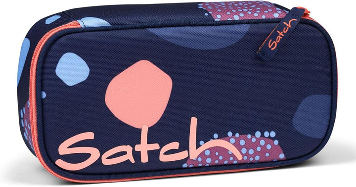 Satch Schlamperbox extra gross inkl. Trennfach Reissverschlussfach Stiftehalter Geodreieck Sichtfens