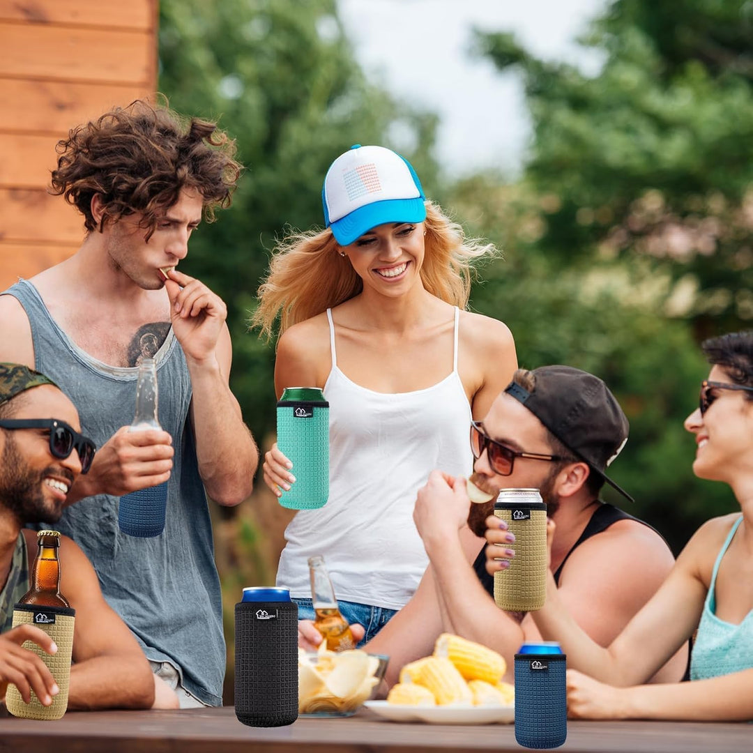 WK IEASON 16oz Can Sleeves Insulators Neoprene Standard Can Covers Coolers Holder Non-Slip Neoprene