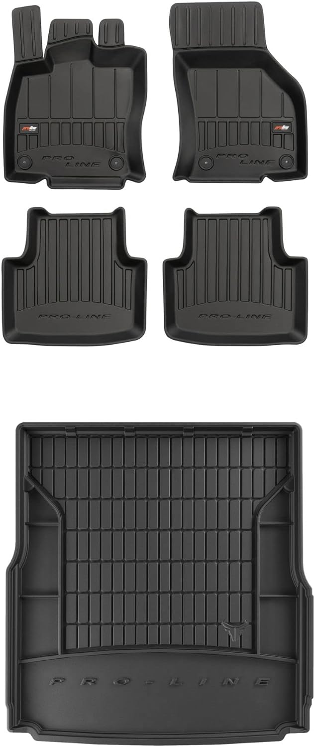 FROGUM ProLine 3D EIN Satz Gummimatten Exklusiven Auto Fussmatten und Kofferraumwanne Kofferraummatt