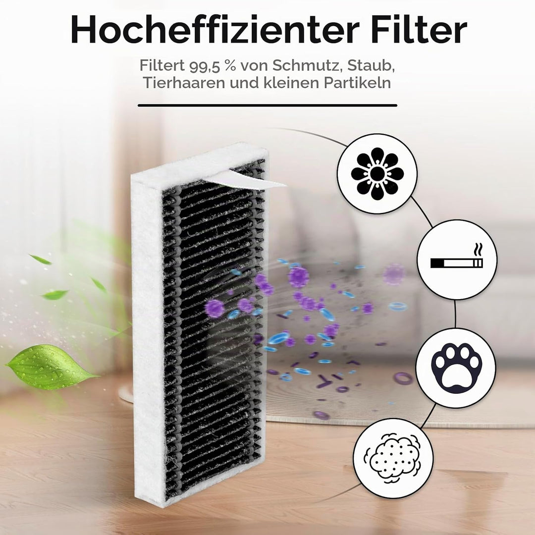 (8 Stück) X8 Pro Omni Ersatz-HEPA-Filter für ECOVACS DEEBOT X8 Pro Omni/ X9 Pro Omni/ T80 Omni/ X8 O