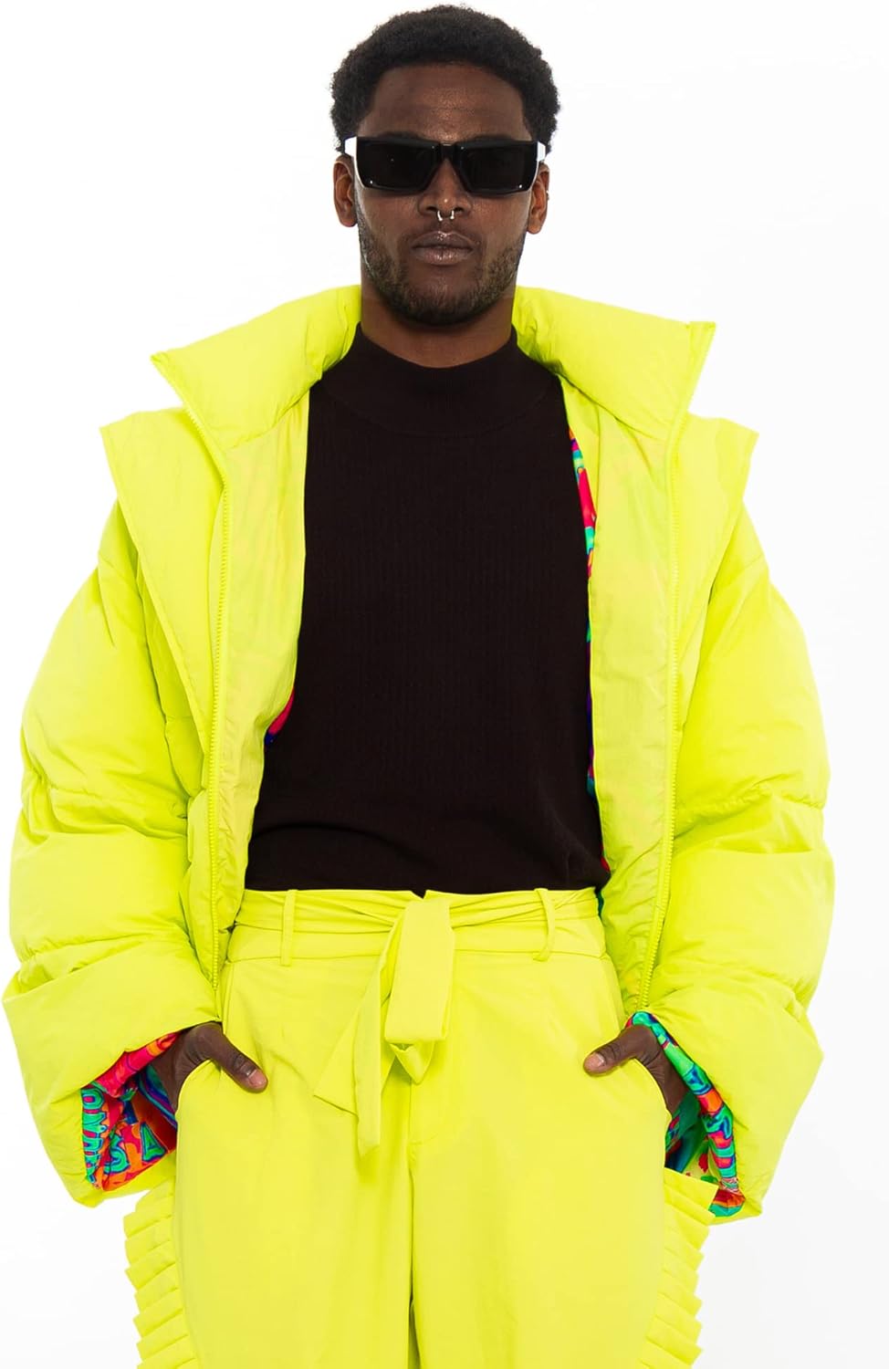 CHAOUICHE Unisex Puffer Jacket Pufferjacke XS Grün, XS Grün