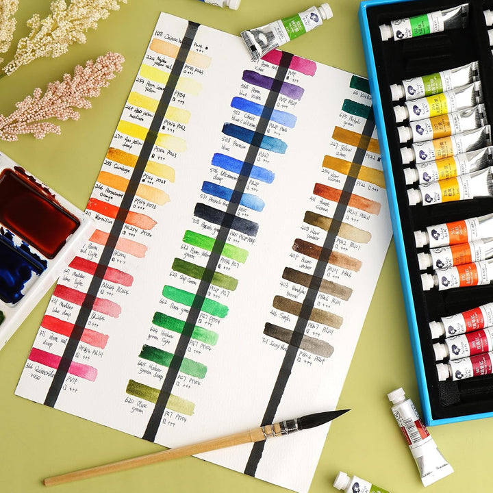 Paul Rubens Aquarellfarben, 36 Farben x 5 ml Tuben Caroline Studenten Wasserfarben mit Aufbewahrungs