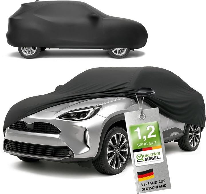 WALSER Premium Abdeckung Auto Indoor Stretch Plus Qualitätssieger Sehr Gut* Autoabdeckung Winter Aut