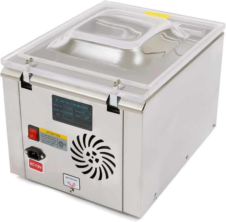 Vakuumierer Vakuumiergerät Vacuum Sealer | Lebensmittel Vakuumiergerät | Edelstahl | 220V | Kompakt