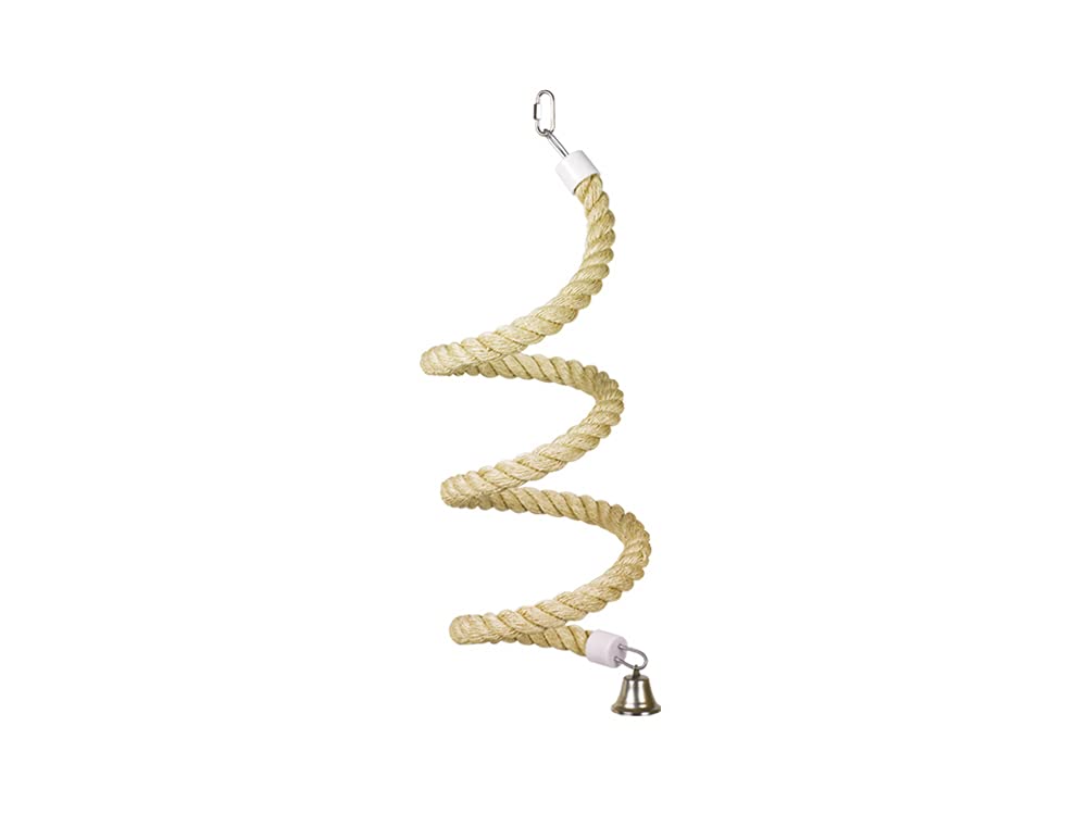 Nobby Vogelspielzeug, Sisal-Spirale für Papageien, Grosssittiche und Sittiche, Natur, Medium Breeds