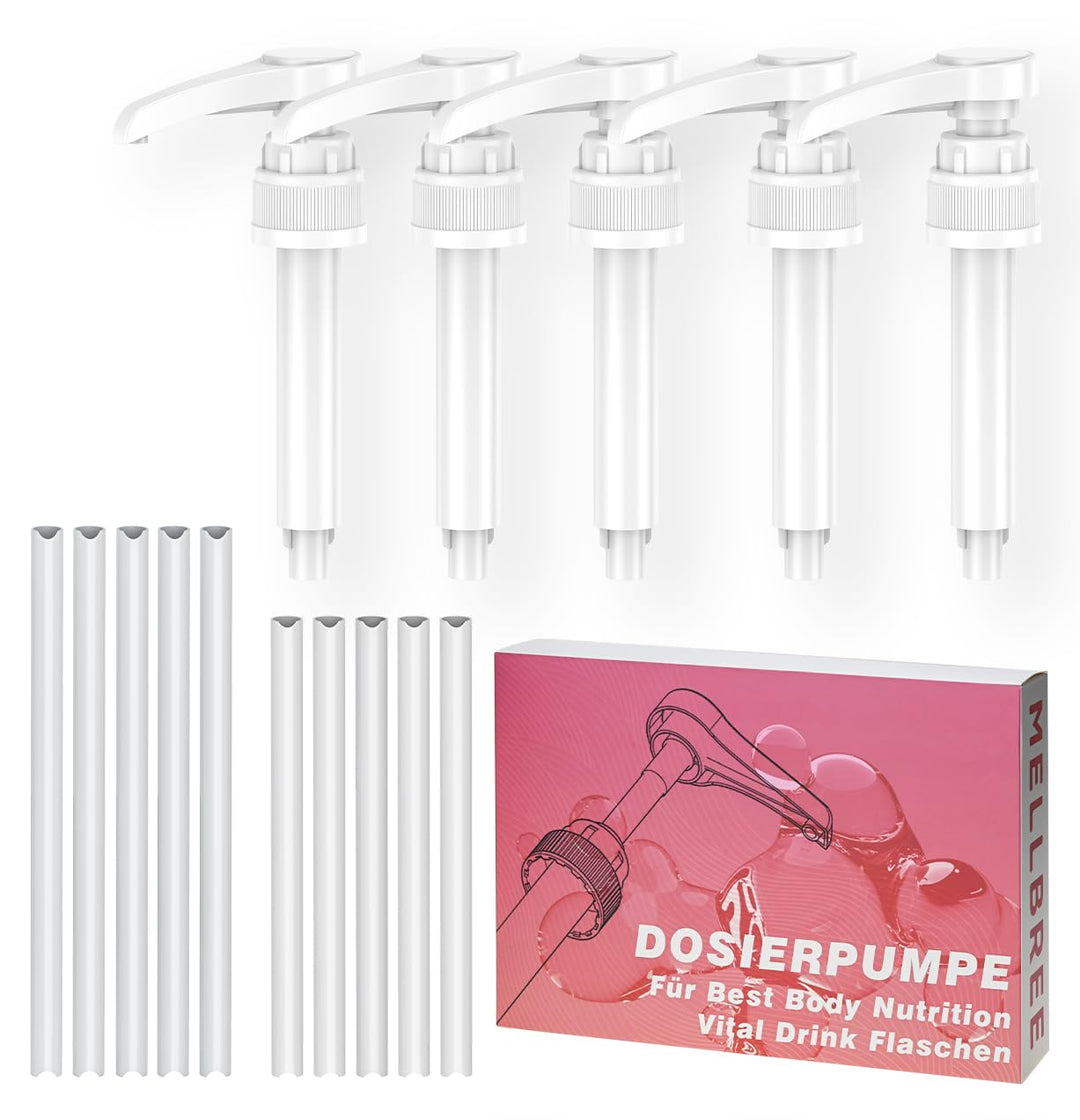 Dosierpumpe Kompatibel mit Best Body vital Drink Nutrition, 5 Stück Vital Drink Erstazpumpe Wiederve