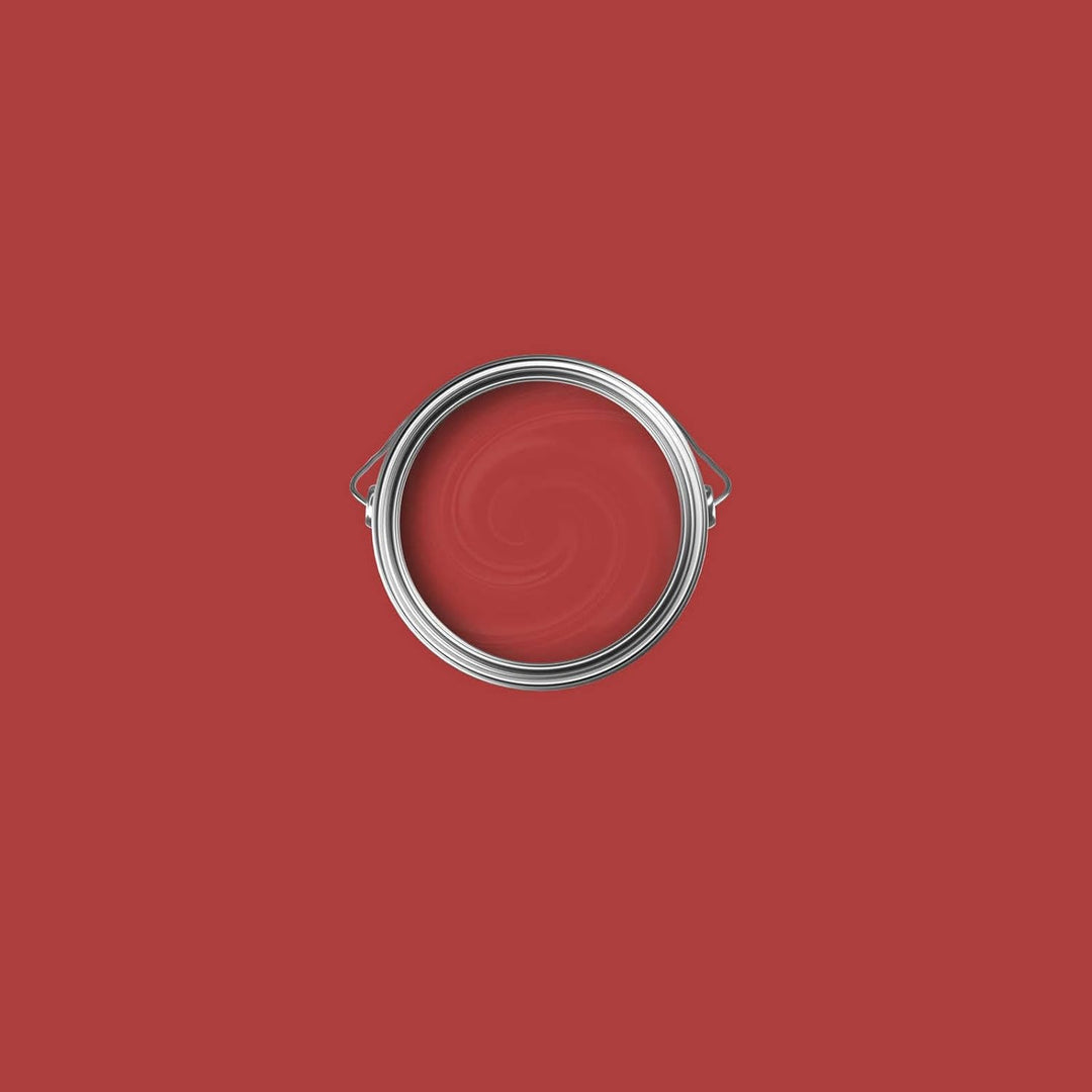New Walls Premium Wandfarbe Rot, Kaminrot Liquid Luxury Dispersionsfarbe für Innenräume – 1 L 1000 m