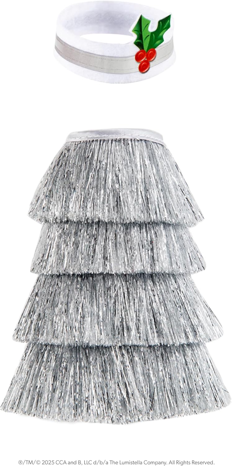 The Elf on The Shelf Claus Couture Collection Tiny Tinsel Kleid - Schillerndes Vintage Elfenkleid -