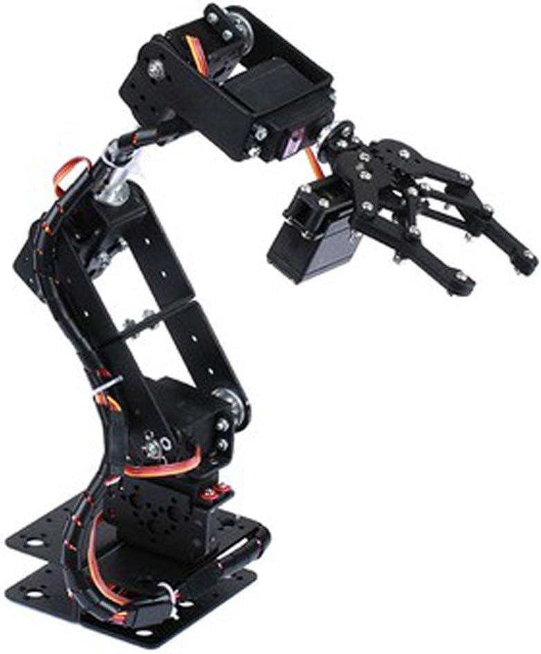 6DOF Roboter Mechanischer Arm, Aluminium Roboterarm Mechanische Roboter Klemmklauen Kits, DOF Manipu