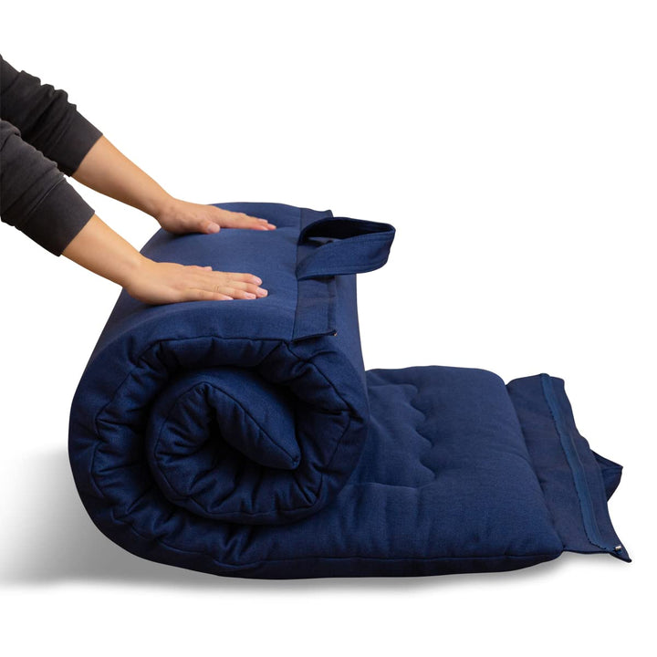 MAXYOYO Tragbare Faltbare Futon -Matratze, Hypoallergenischer Stoff Und Speicherschaummatratzenpad M