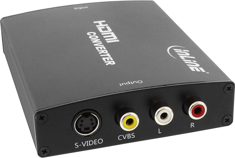 InLine 65006 Konverter HDMI zu Composite/S-Video, mit Audio, Eingang HDMI, Ausgang: Cinch, S-Video u