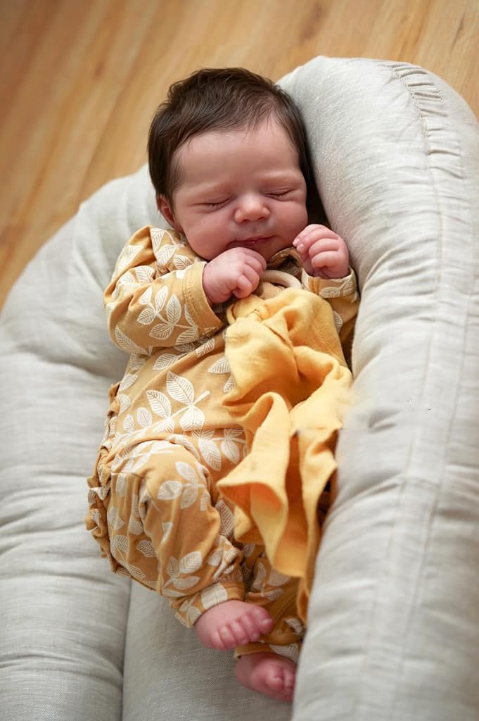 Zero pam Reborn Baby Vollsilikon Lebensecht-48CM Silikon Baby Mädchen, Reborn Puppen Lebensecht, Bab