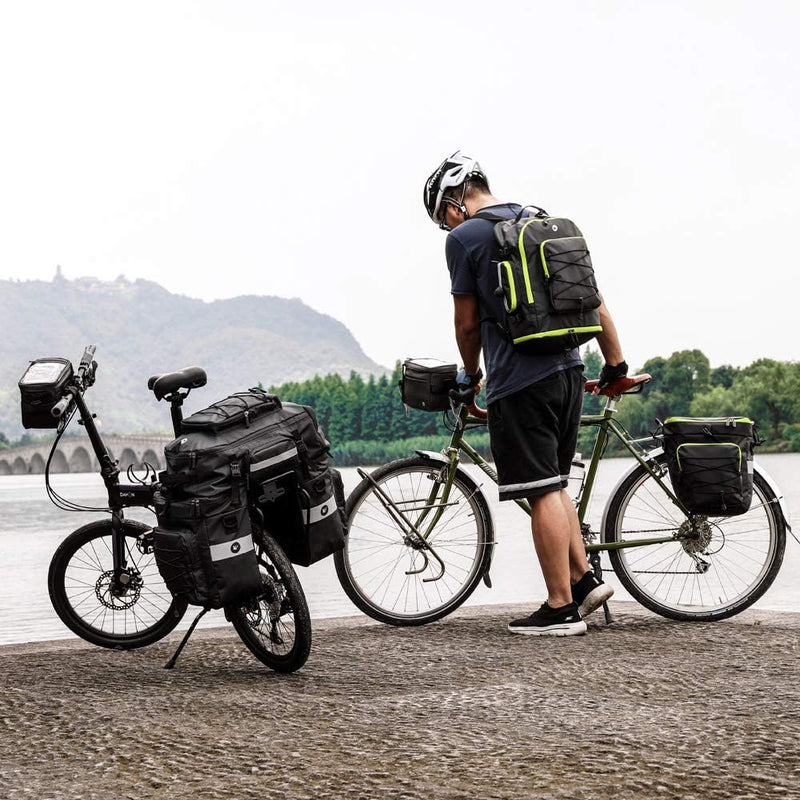 BAIGIO Fahrradtasche 3-in-1 Multifunction wasserdichte Gepäckträgertasche 75L Radfahren Gepäckträger