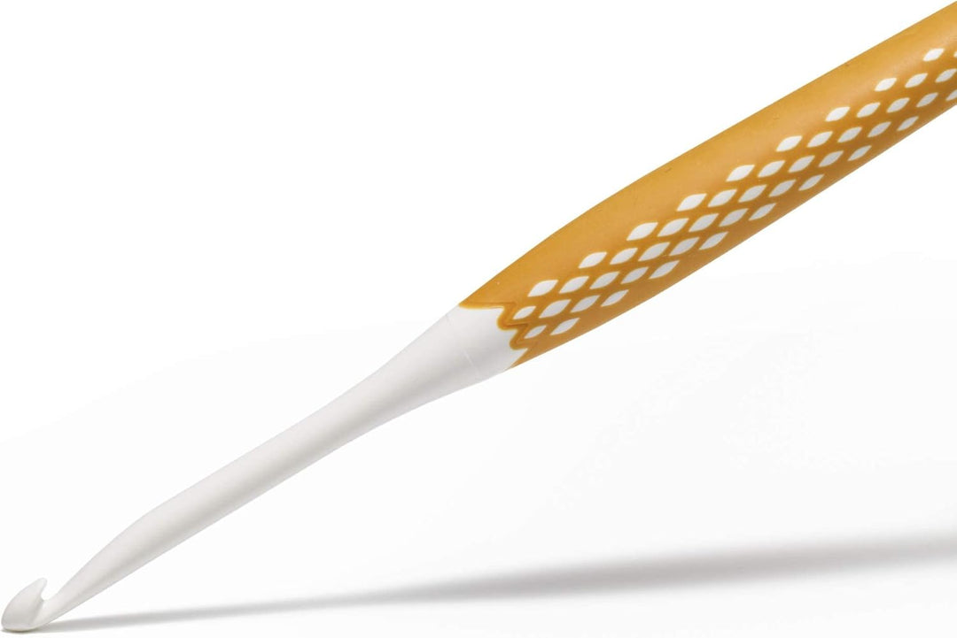Prym 218440 Wollhäkelnadel Set prym.ergonomics, Kunststoff, multicolor, alabasterweiss, 3,5 mm - 6 m