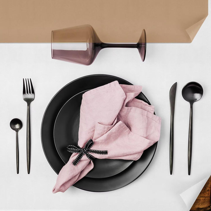Tischdeckenrolle, 1.18 × 25M, Hellbraun, Einweg Vlies Stoffähnlich Tischdecke Rolle, Meterware Tisch